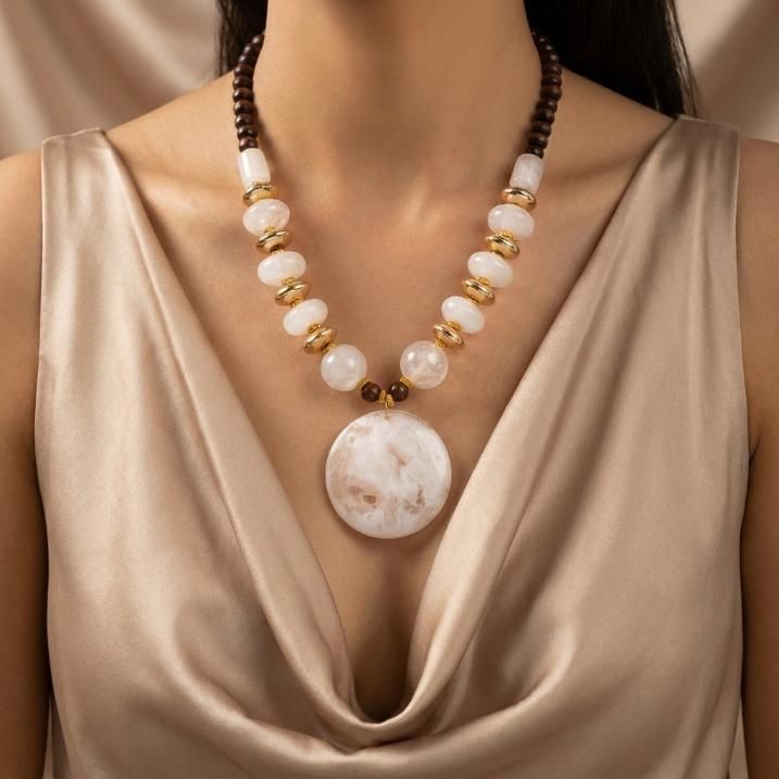 Gold Plated Beaded Jewellery Set